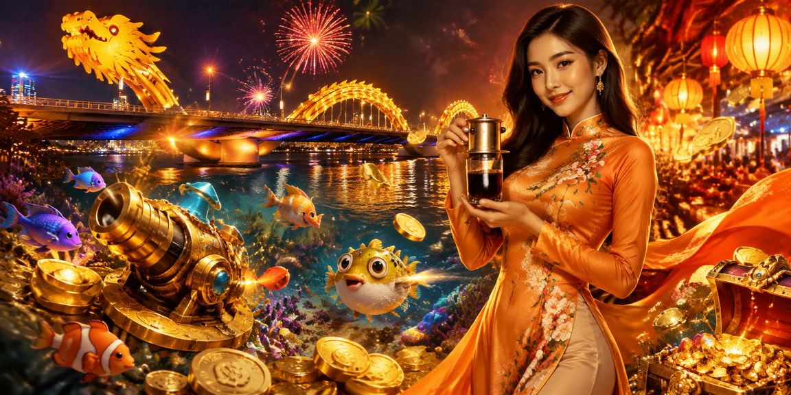 Người phụ nữ mặc áo dài tham gia cá cược trực tuyến tại Đà Nẵng bên bờ biển