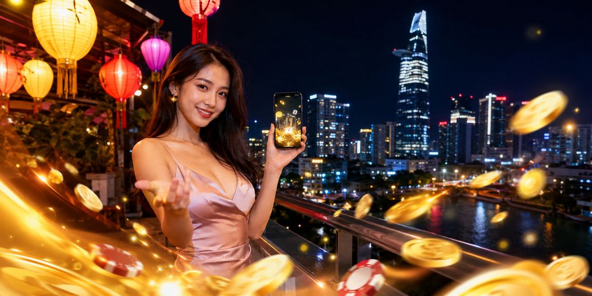Không khí chơi bài sôi động dưới ánh đèn lồng tại TP. Hồ Chí Minh
