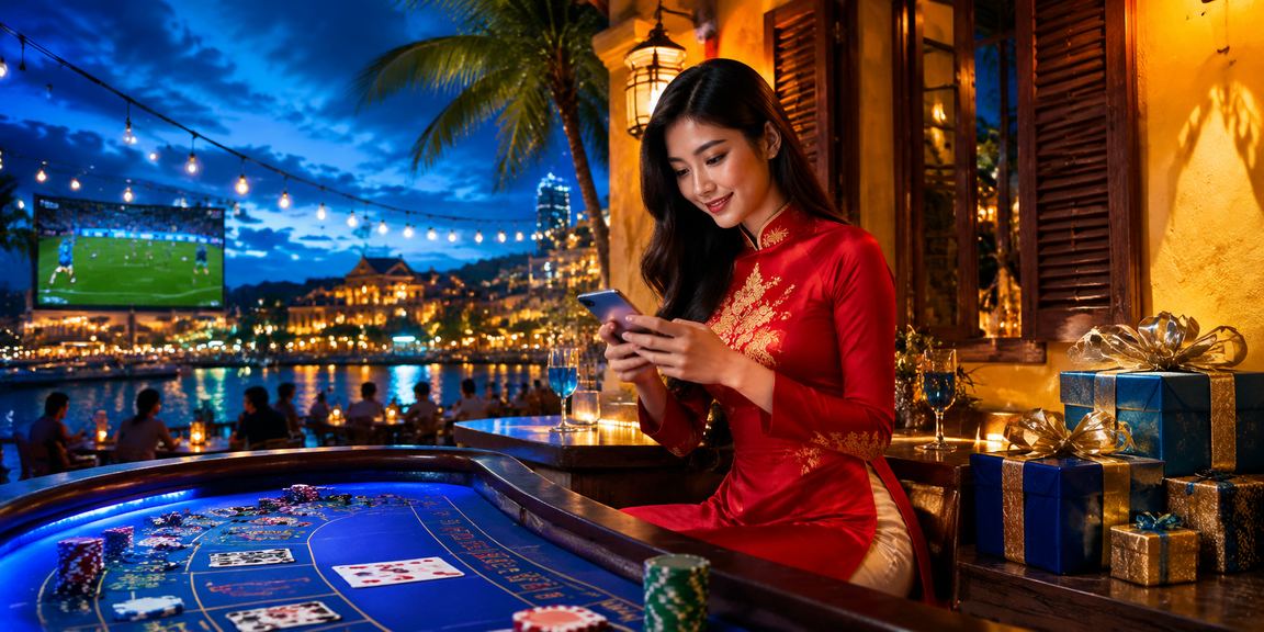 Không gian chơi Baccarat đánh dấu phong cách cổ điển đậm đà tại Hội An